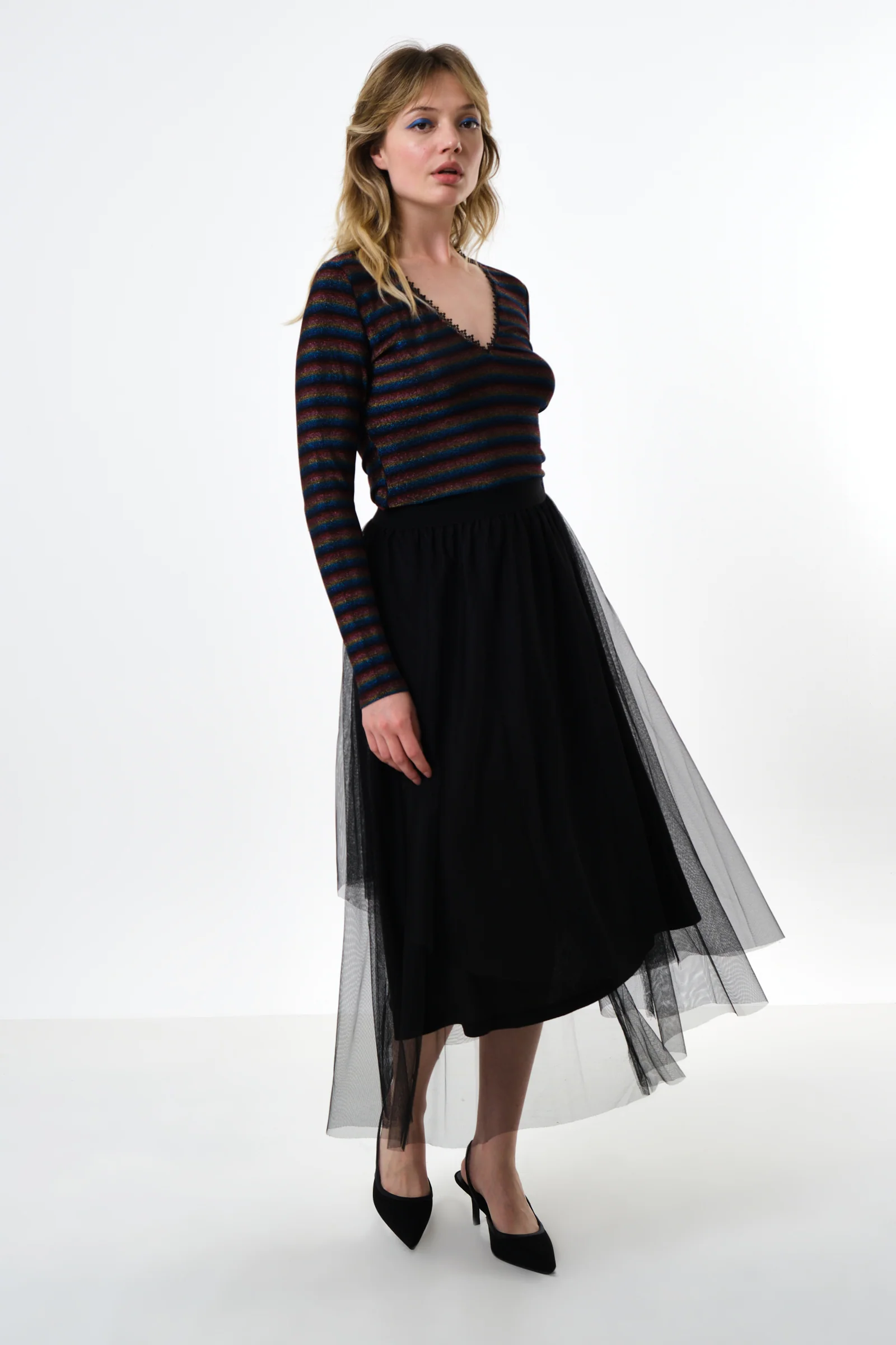 Bertin Tulle Midi Skirt - Image 5