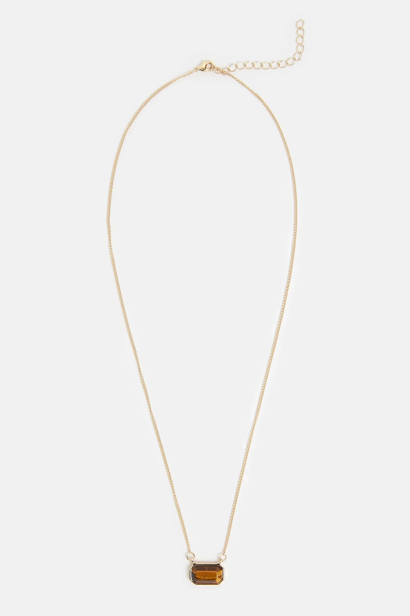Louche Bisbee Tiger Eye Gemstone Necklace - Image 2