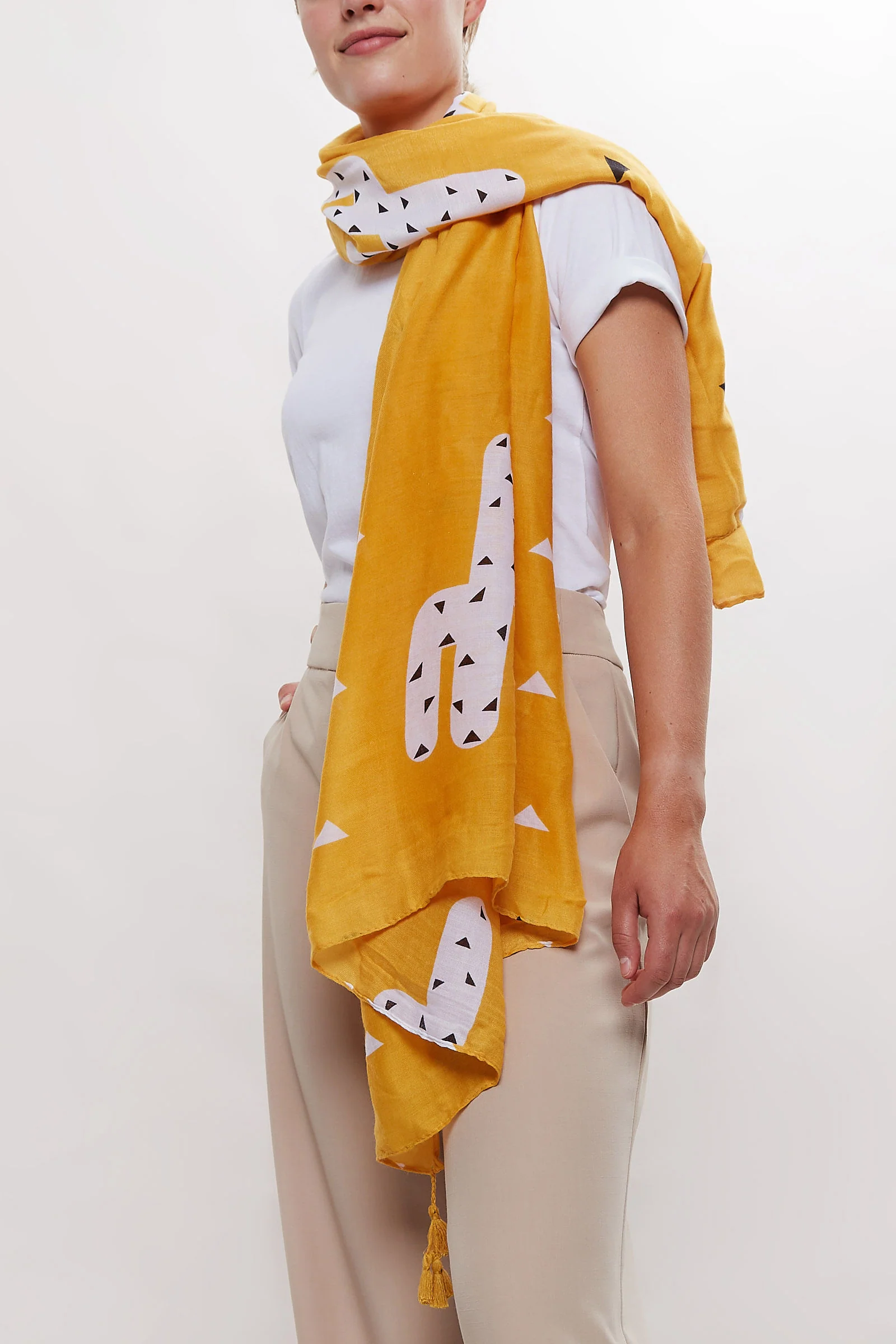 Louche Cactus Printed Scarf - Image 3