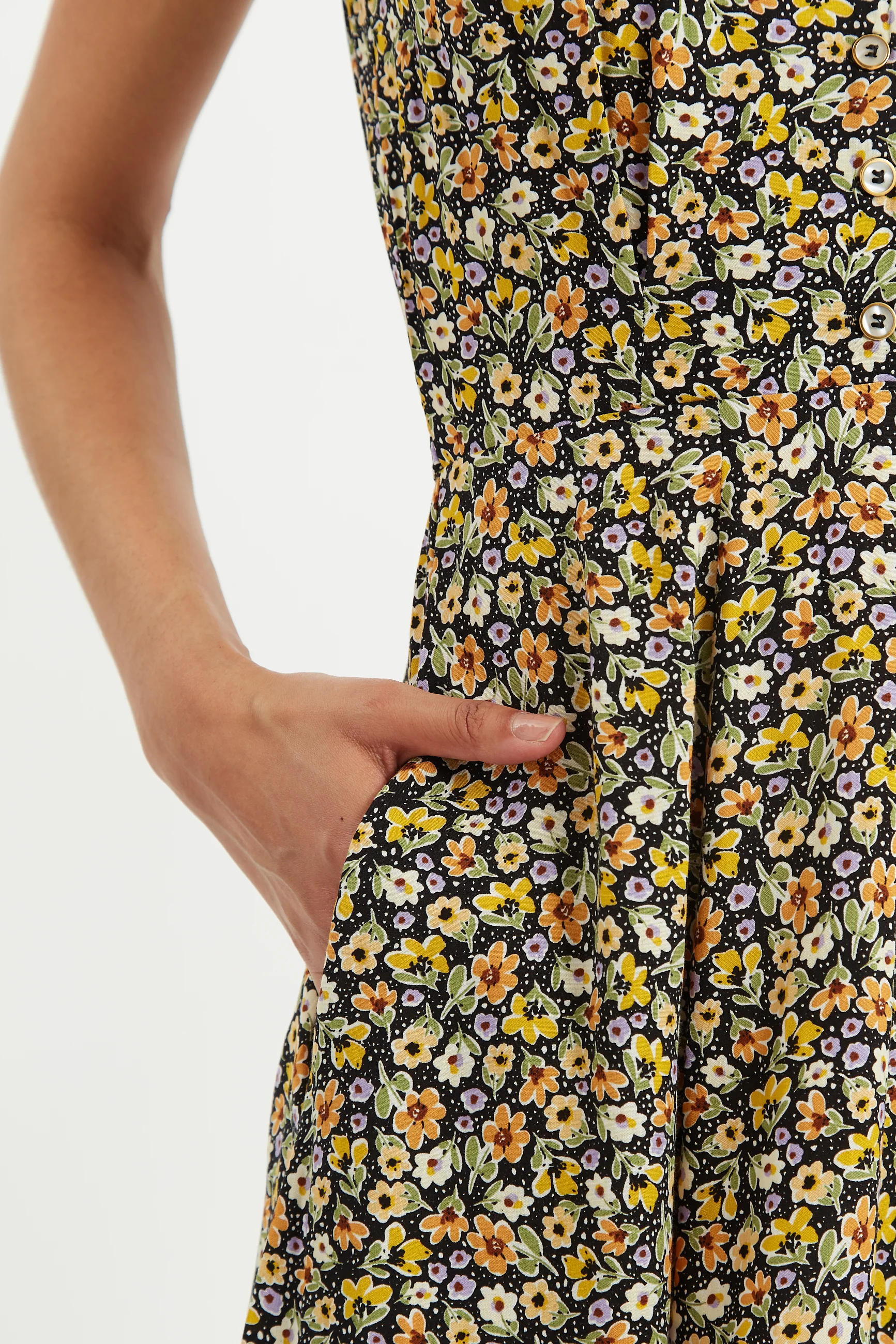 Cathleen Mini Santa Fe Floral Tea Dress - Image 5