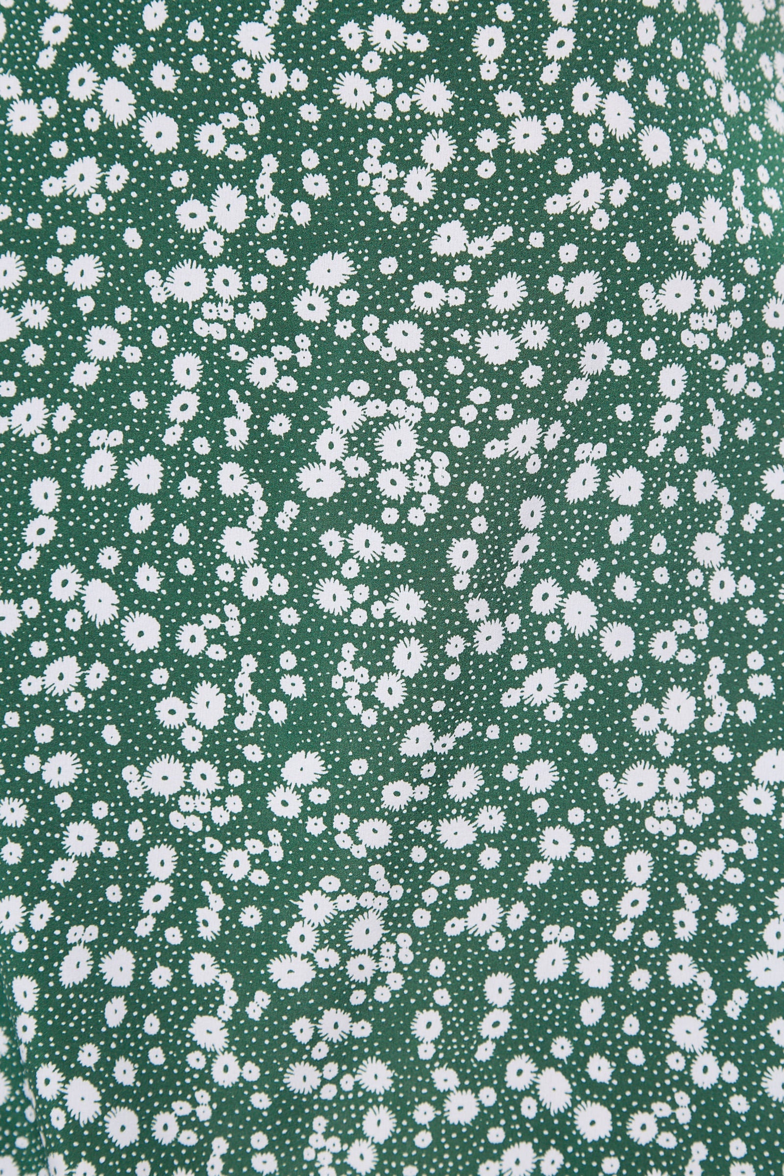Corina Flower Dot Print Midi Tea Dress - Green - Image 5