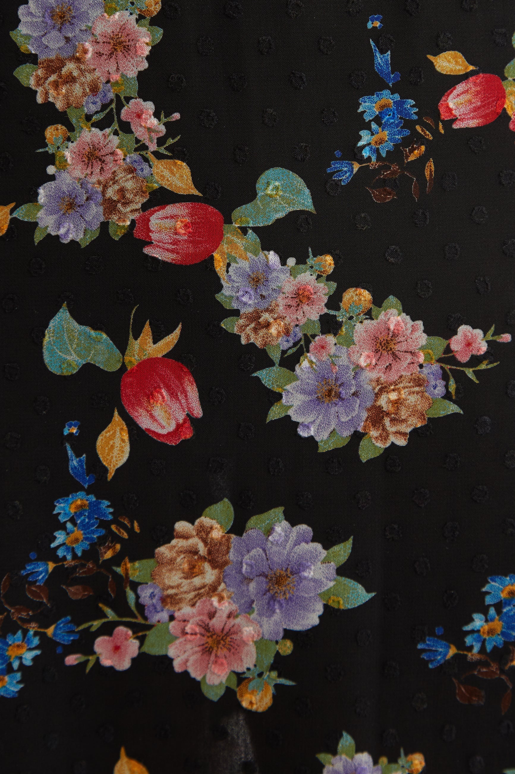 Dasha Carpathian Florals Print Tiered Midi Skirt - Image 5