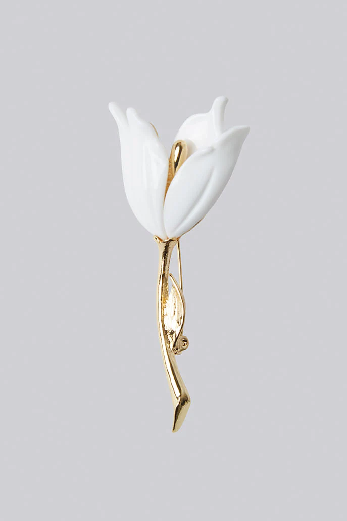 Louche Dodo Flower Brooch - Image 2