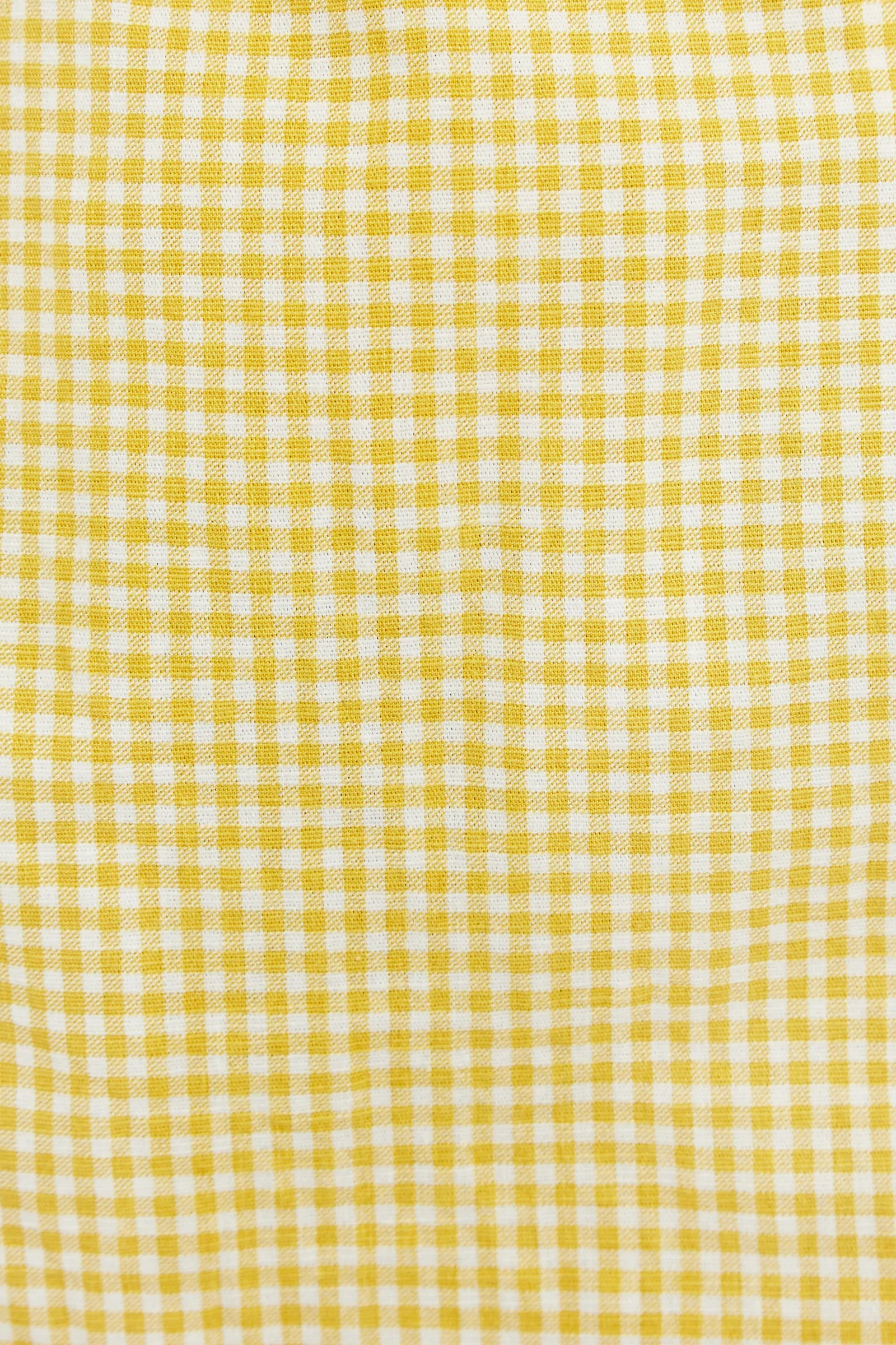 Louche Dora Summer Gingham Shorts In Yellow - Image 7