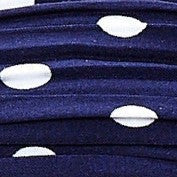 Louche Dotty Printed Headband - Navy / White - Image 4