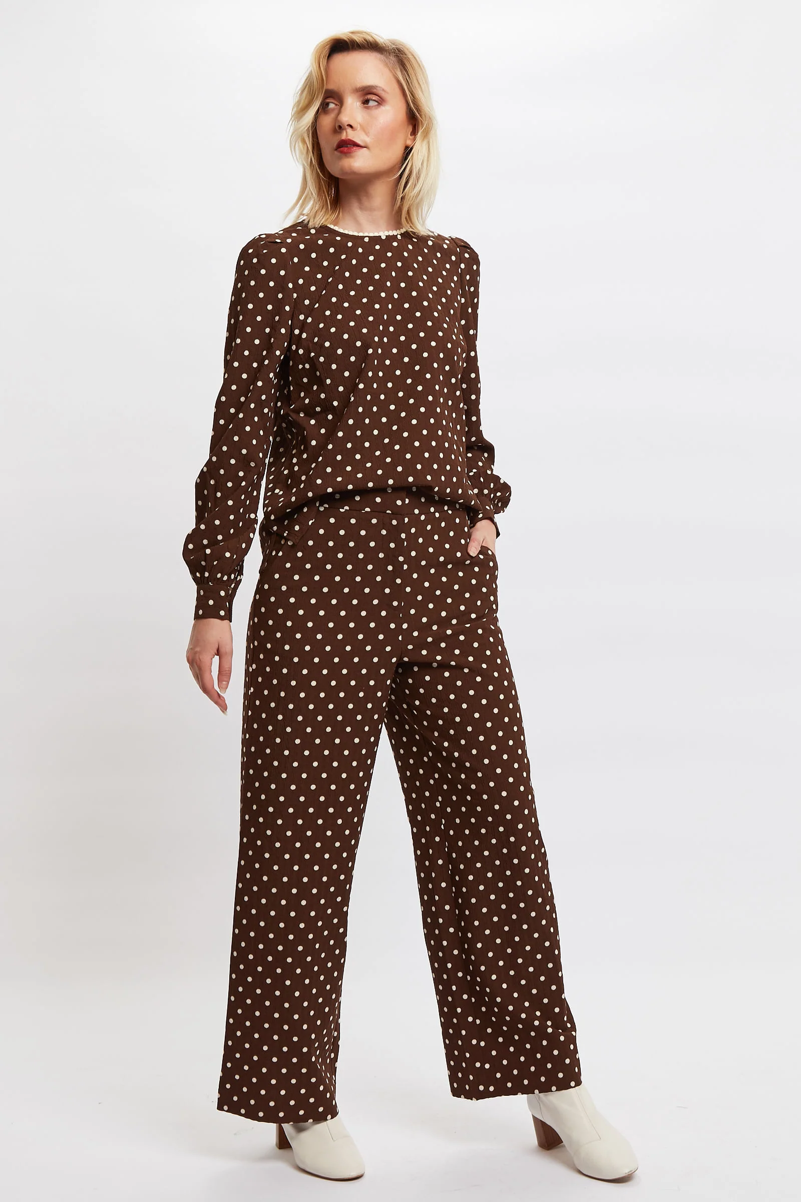 Louche Elina Pretty Woman Print Trouser - Image 5