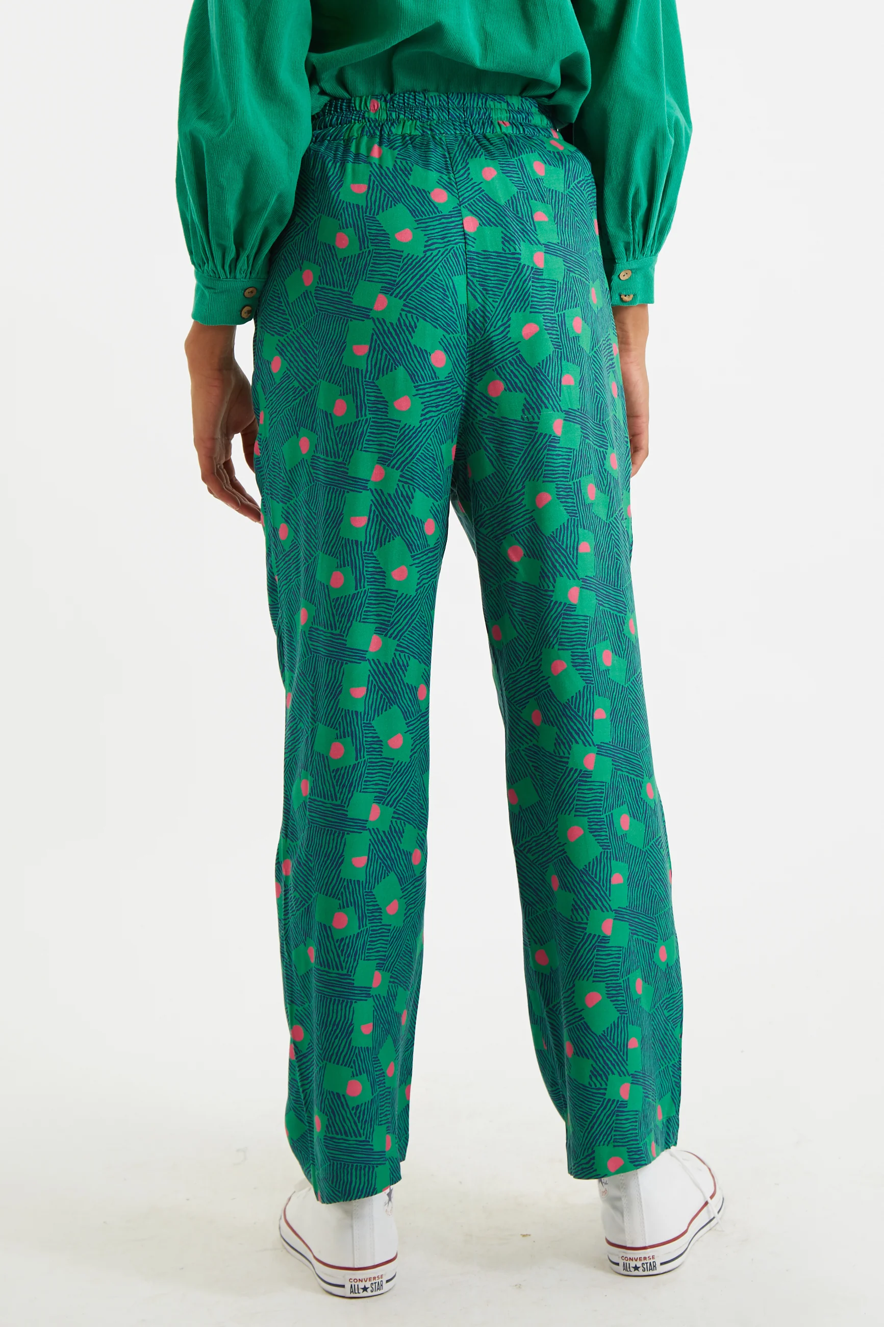 Emmanuelle Bauhaus Abstract Pyjama Style Trousers - Image 3