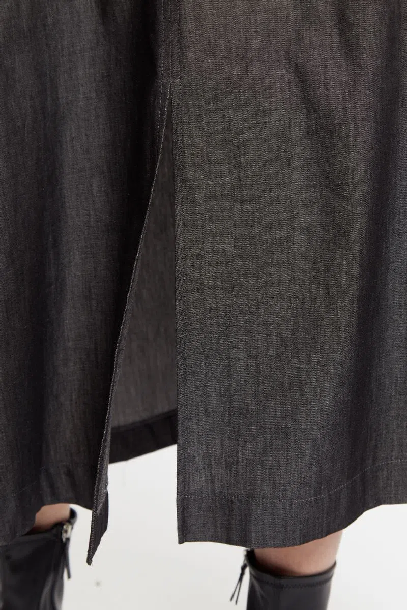 Francoise Chambray Midi Skirt - Image 4