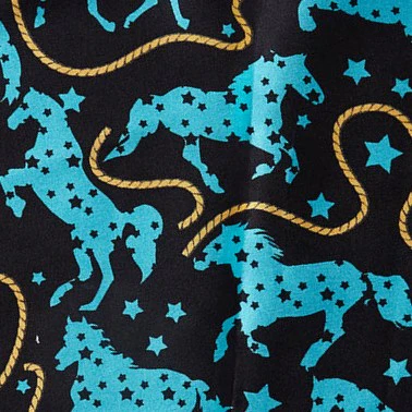 Louche Horse Scarf - Navy - Image 6