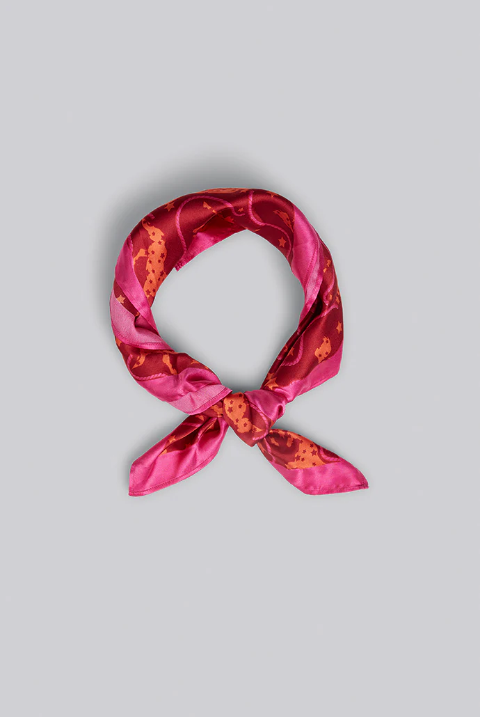 Louche Horse Scarf - Pink - Image 3