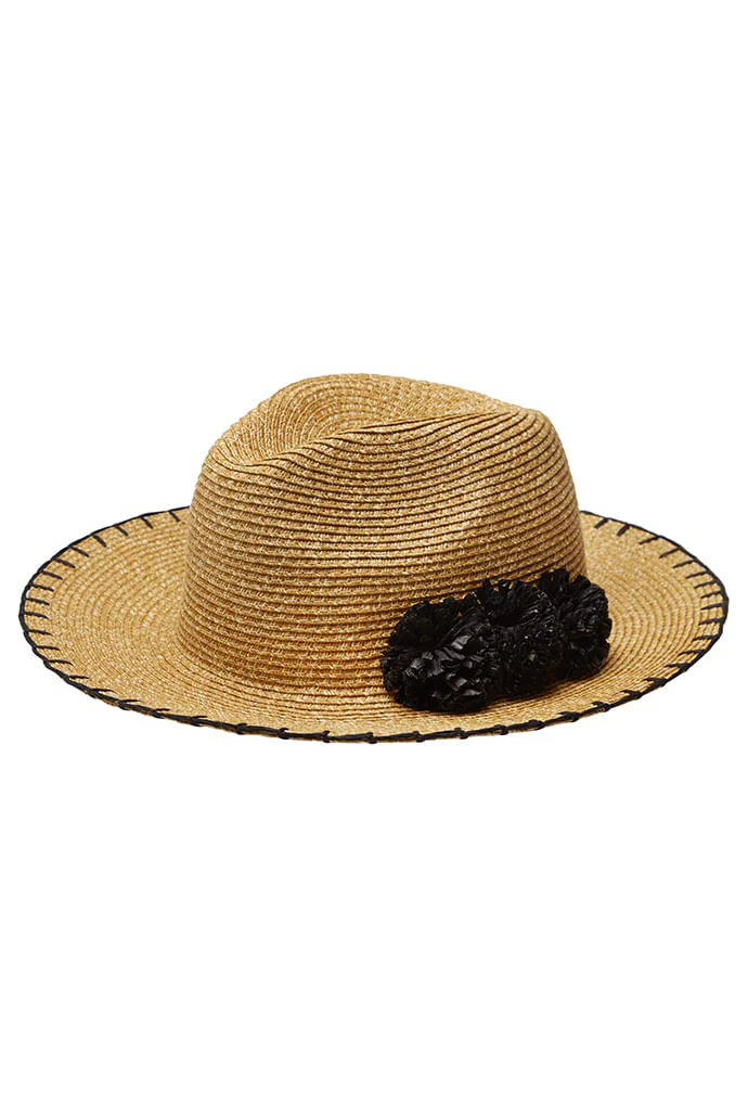 Louche Kia Straw Trilby Hat - Image 3
