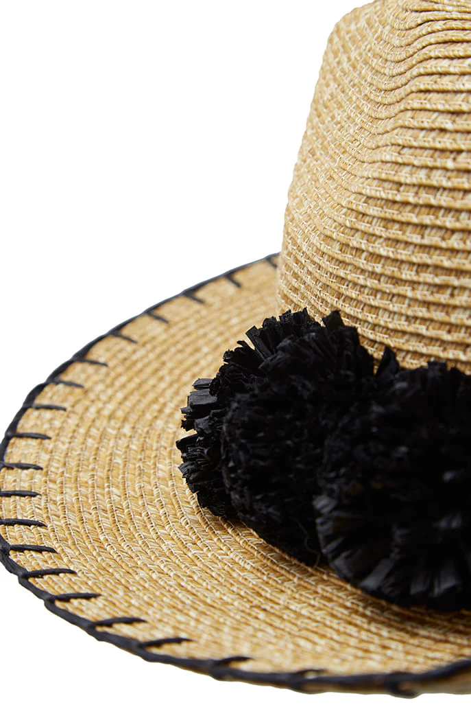 Louche Kia Straw Trilby Hat - Image 5