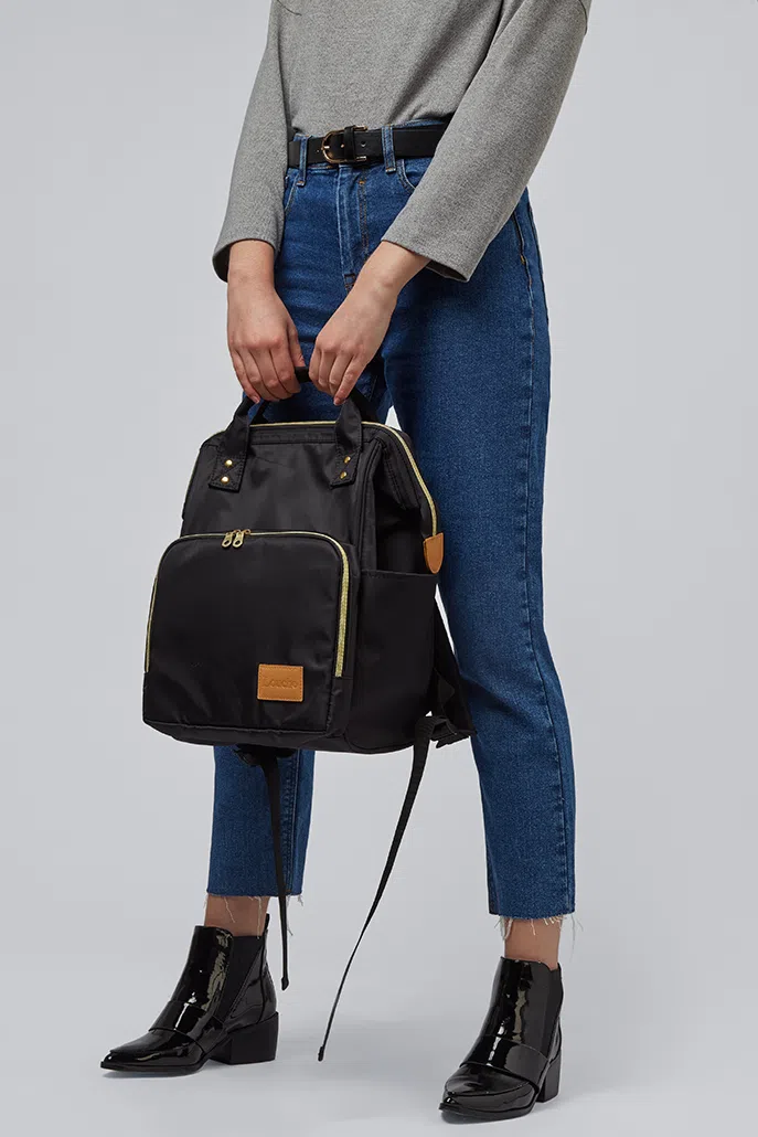 Louche Lexi Framed Backpack - Black - Image 6