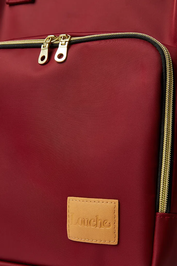 Louche Lexi Framed Backpack Burgundy - Image 6