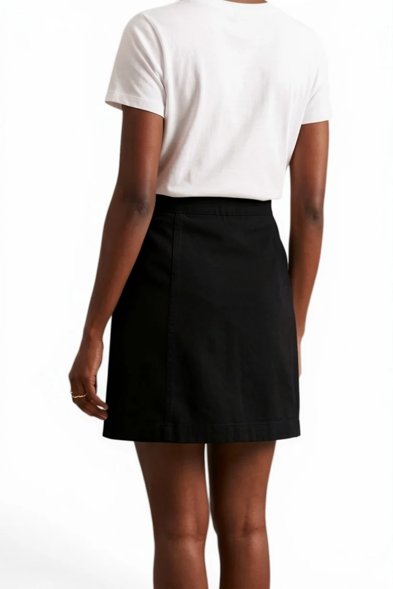 Louche Neola Twill Mini Skirt - Black - Image 2