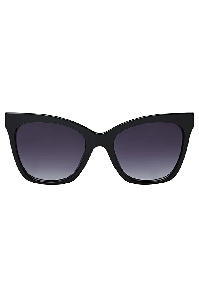 Louche Nikki Sunglasses Black - Image 3