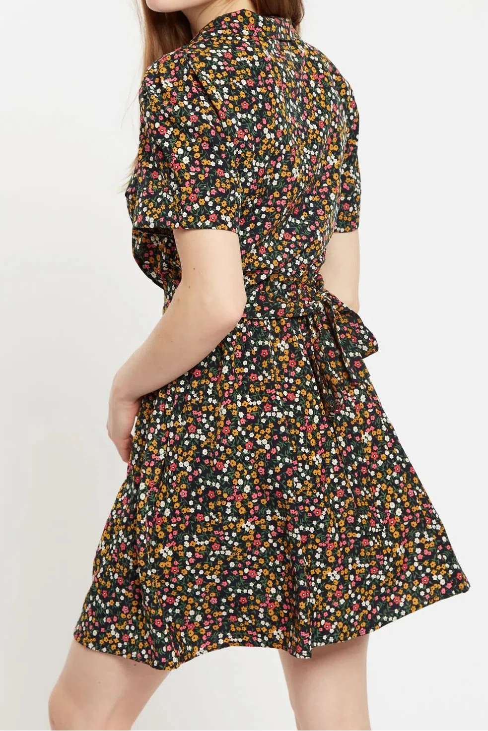 Louche Perry Dippy Ditsy Print Mini Shirtdress - Image 2
