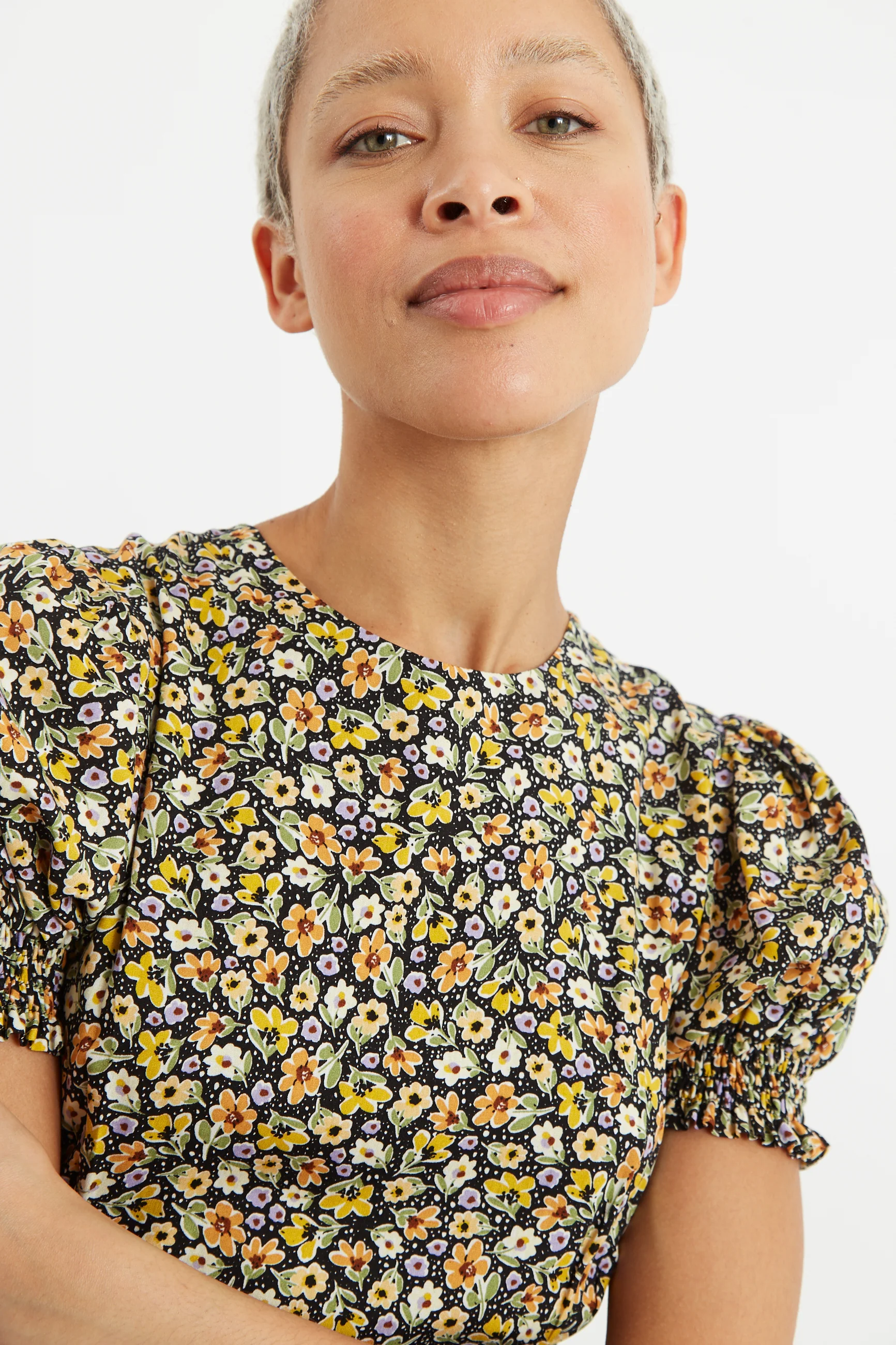 Romola Santa Fe Floral Laced Back Midi Dress - Image 3
