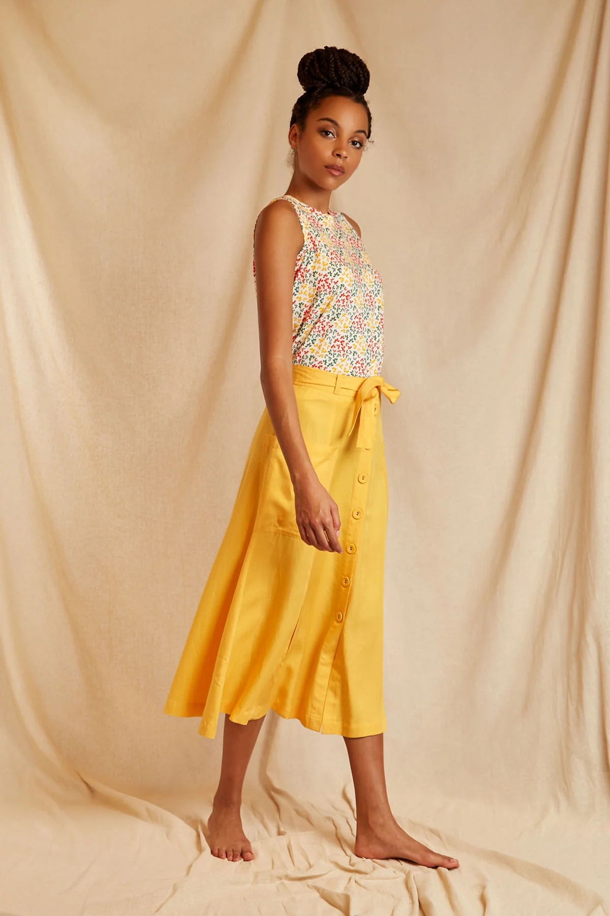 Louche Sustain Floris Skirt - Image 4