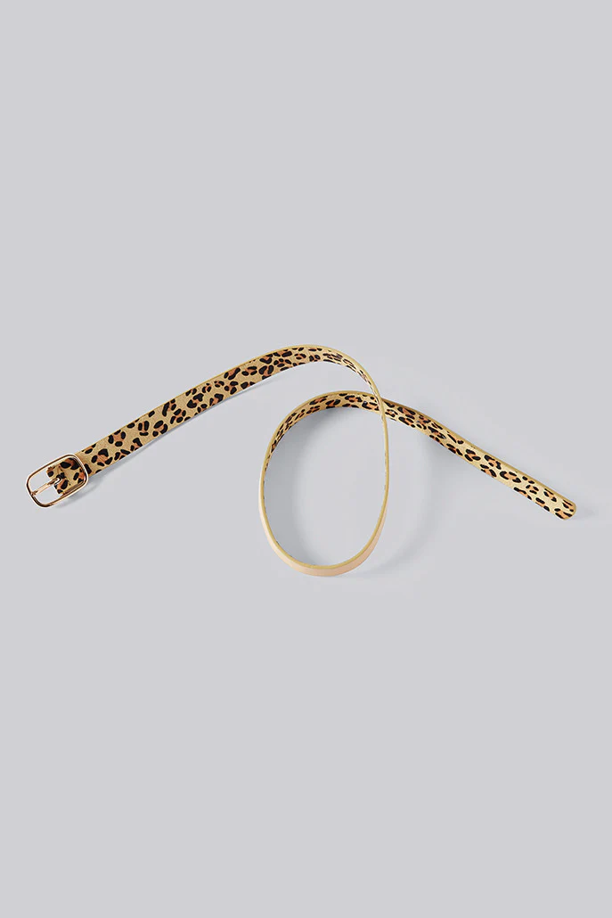 Louis Leather Leopard Print Belt - Image 2