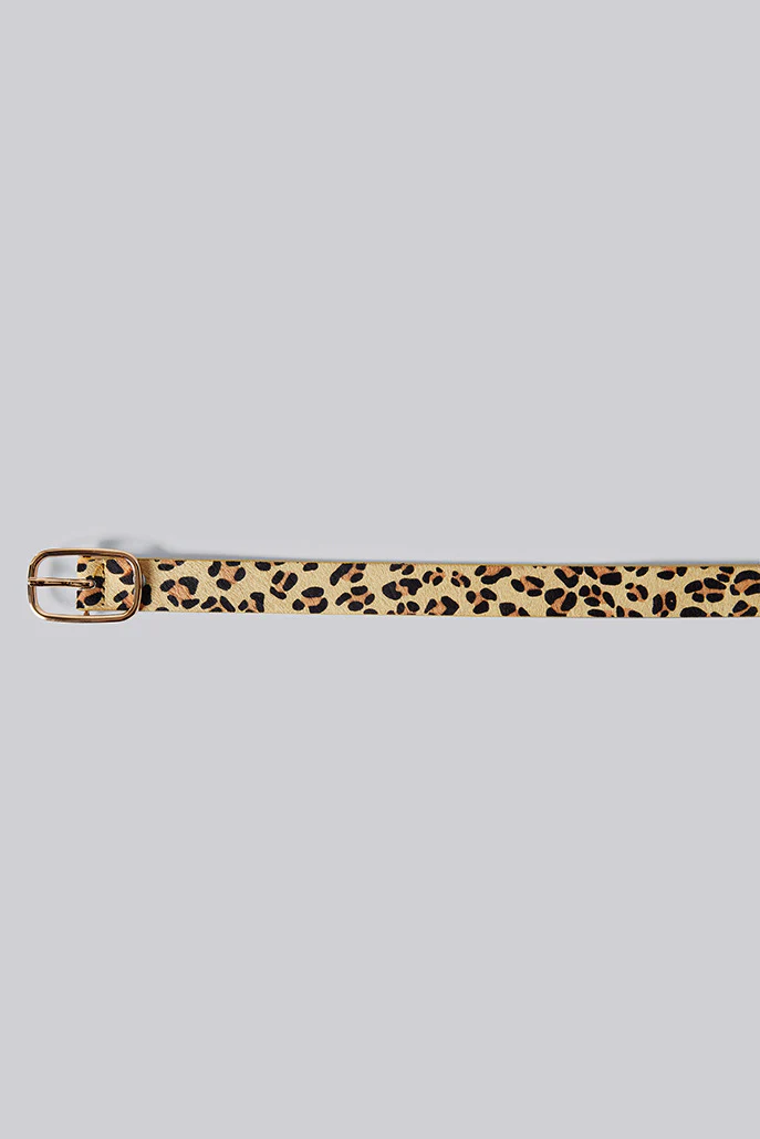 Louis Leather Leopard Print Belt - Image 3