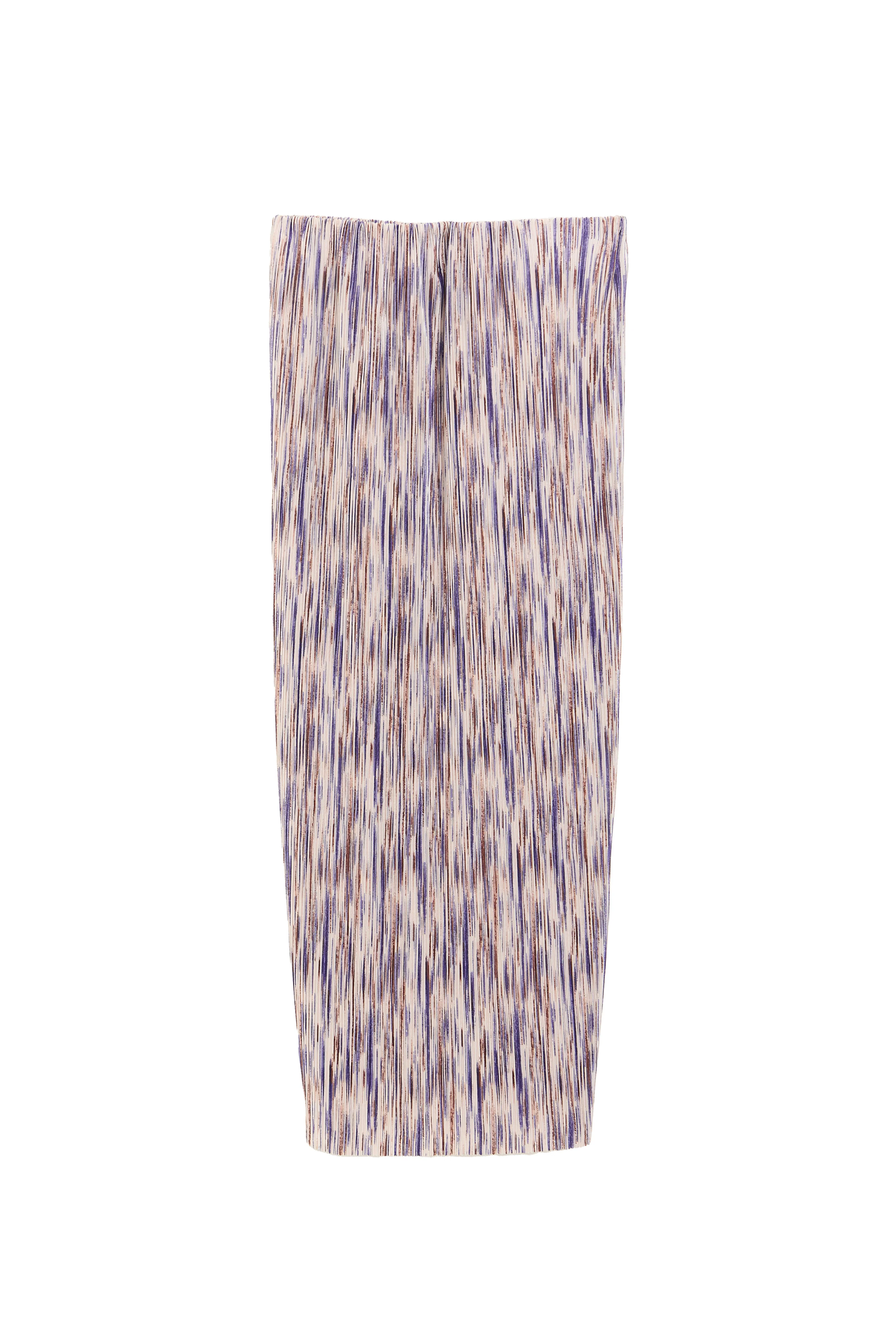 Maylis Line Print Pleat Midi Skirt - Image 7