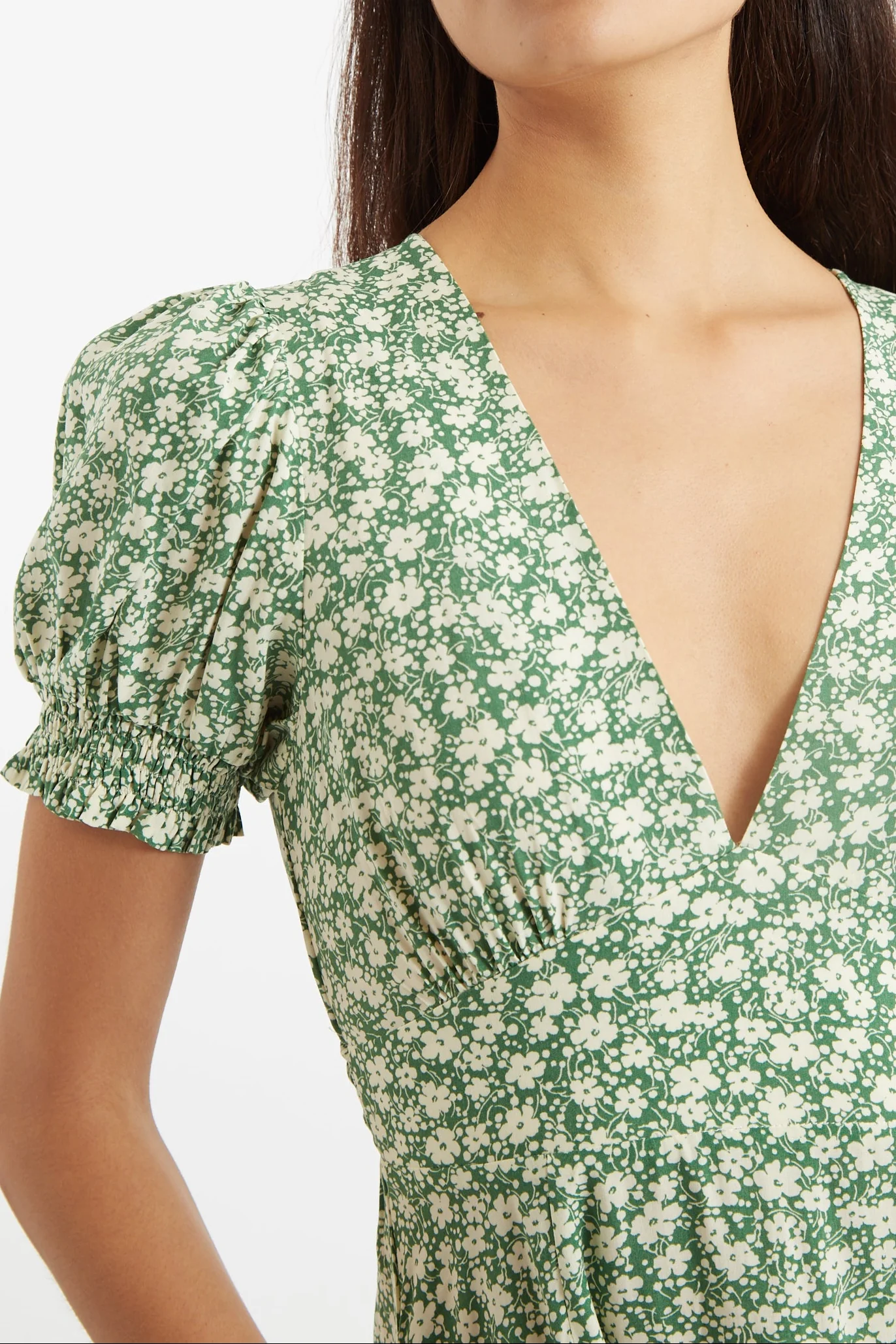 Merle Periwinkle V-Neck Mini Dress - Image 3