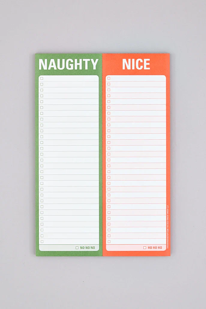 Naughty or Nice Note Pad - Image 2
