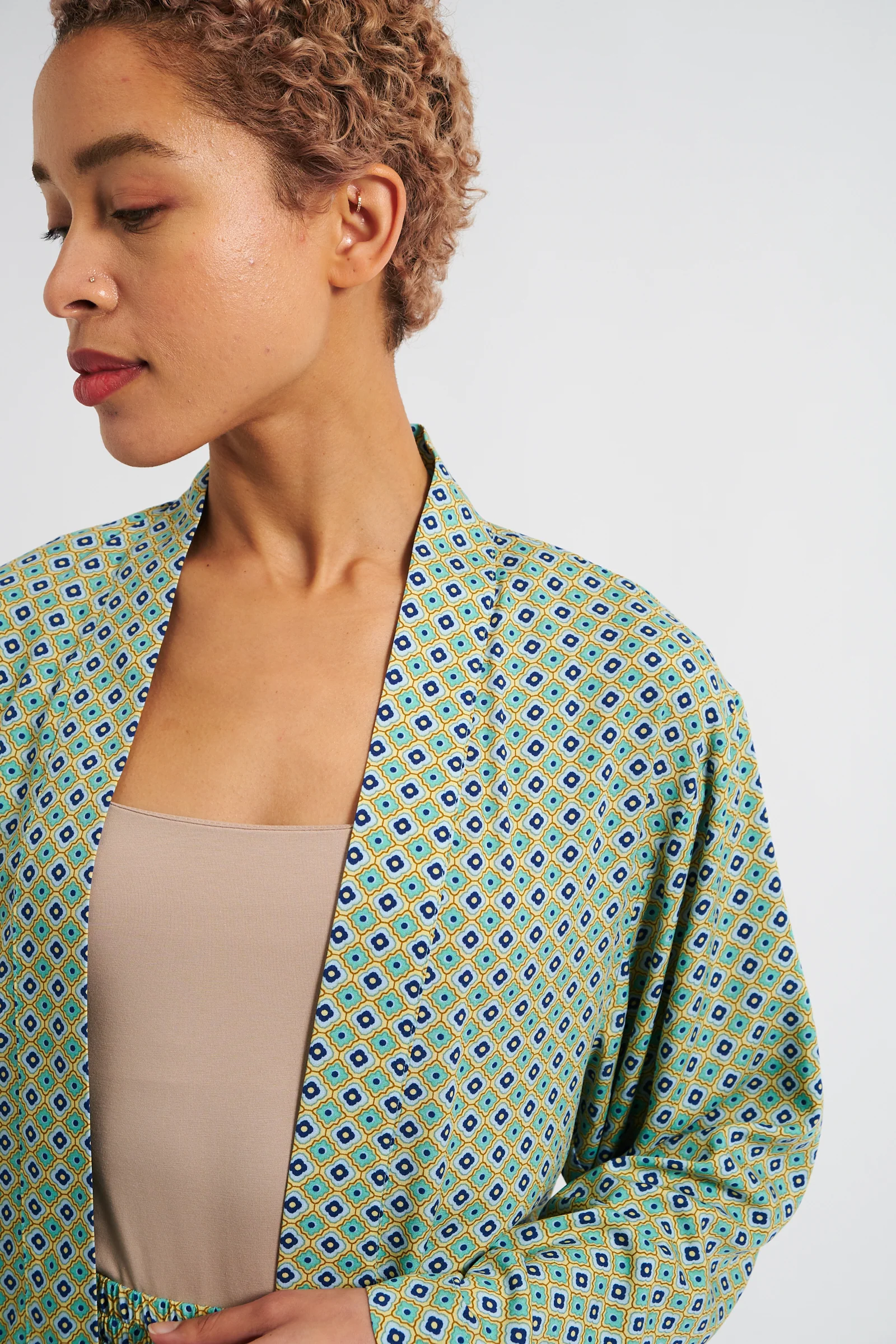 Nayah Tangiers Print Kimono Style Jacket - Image 3