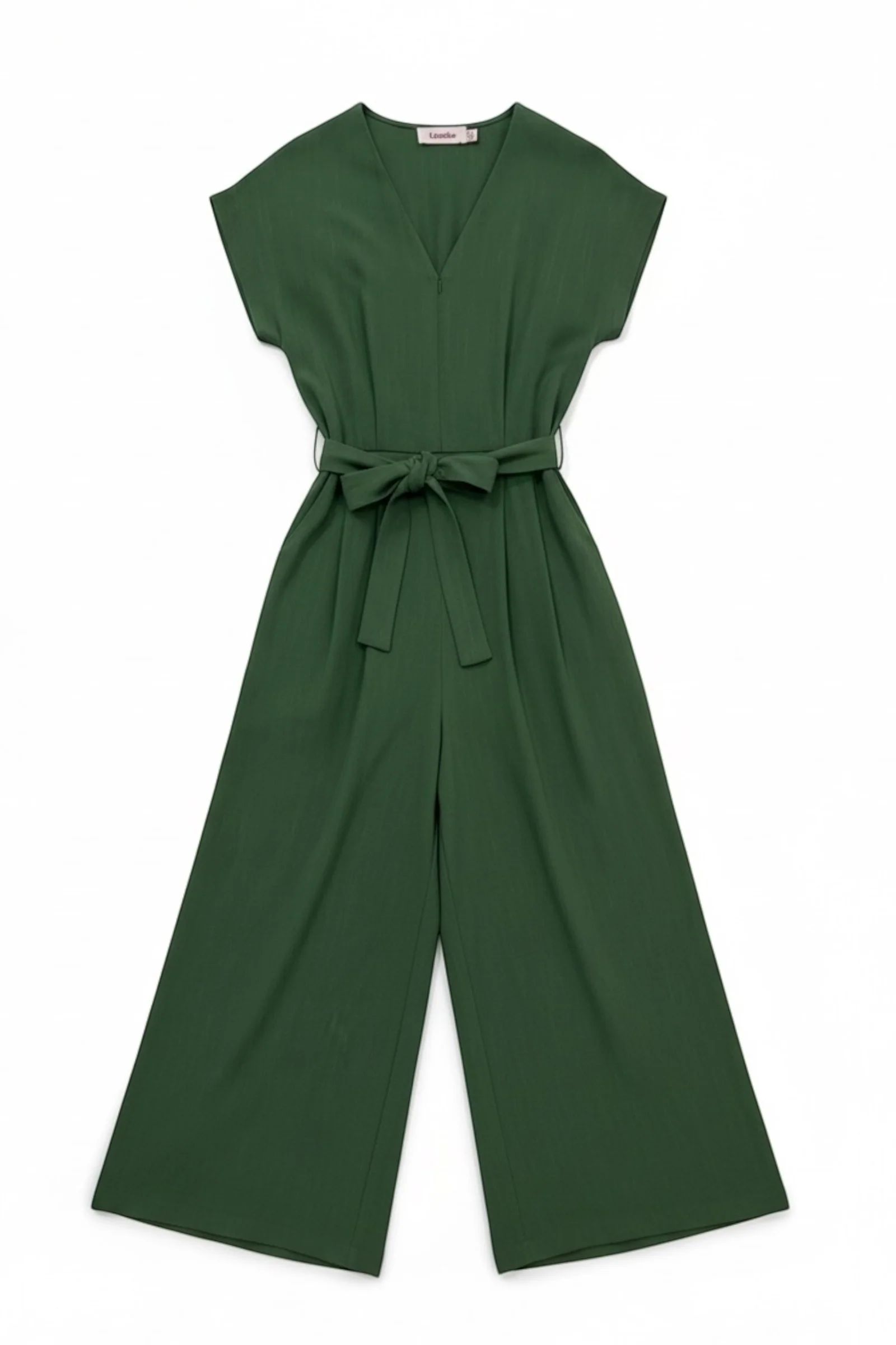 Phoenix Linen Mix Jumpsuit - Green - Image 6