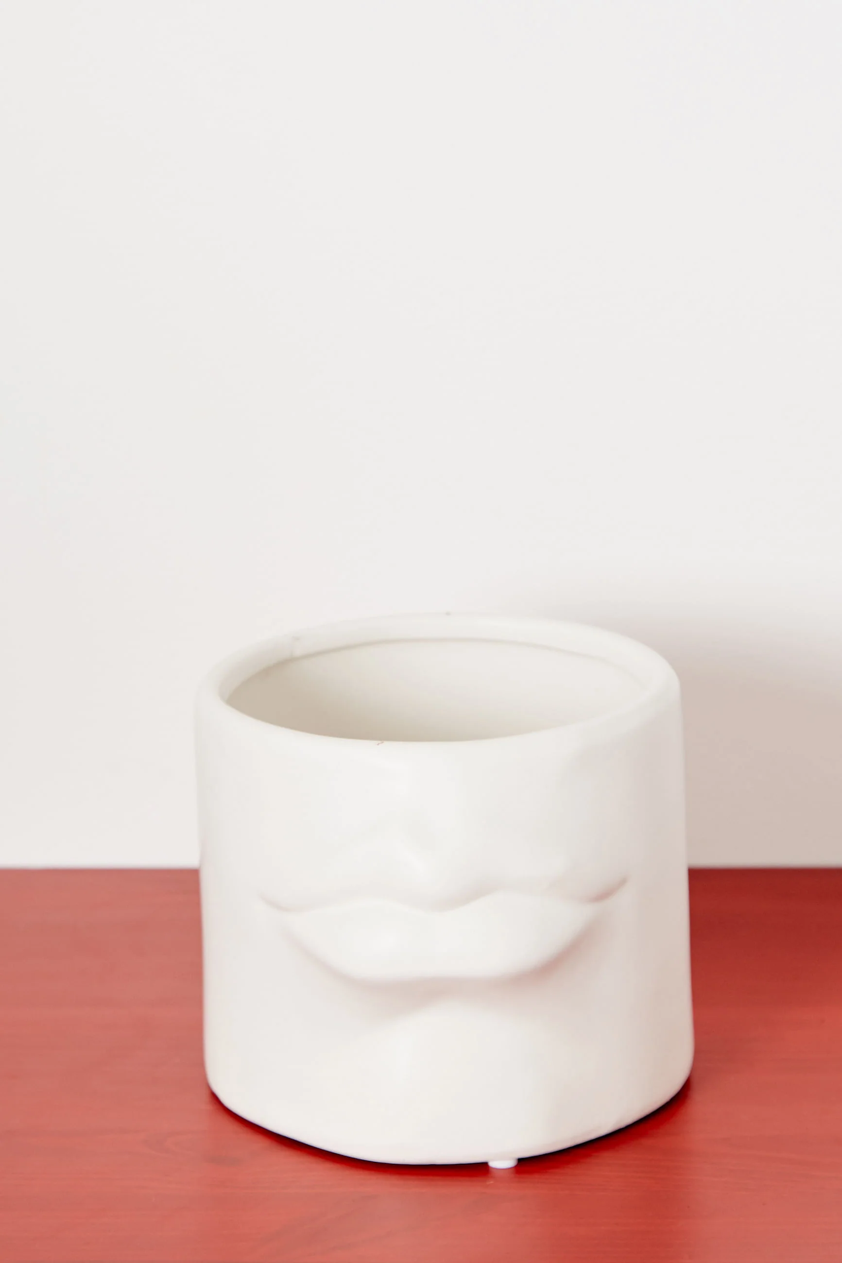 Relief Lips Planter White - Image 3