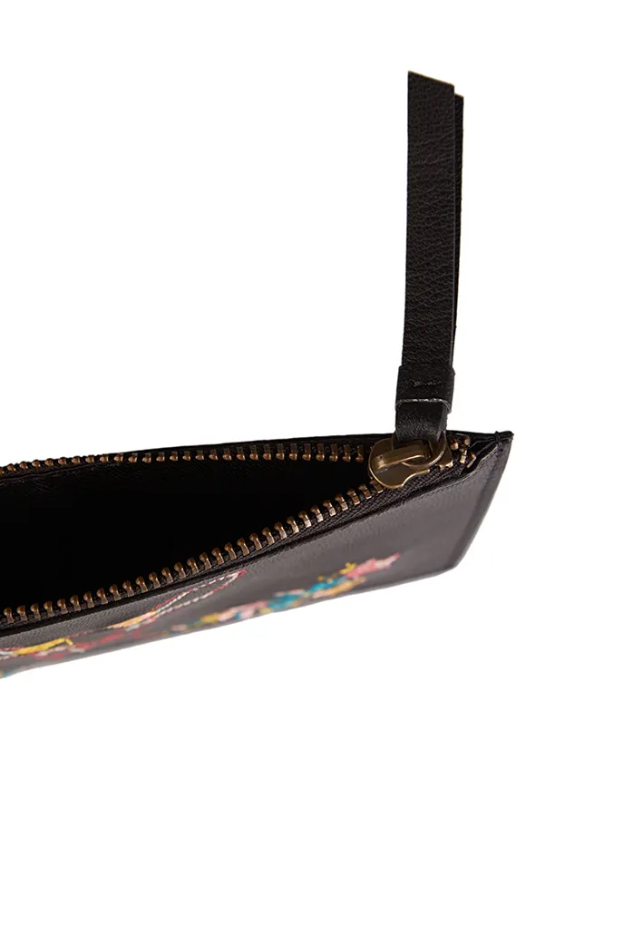 Remi Embroidered Leather Coin Purse - Image 3