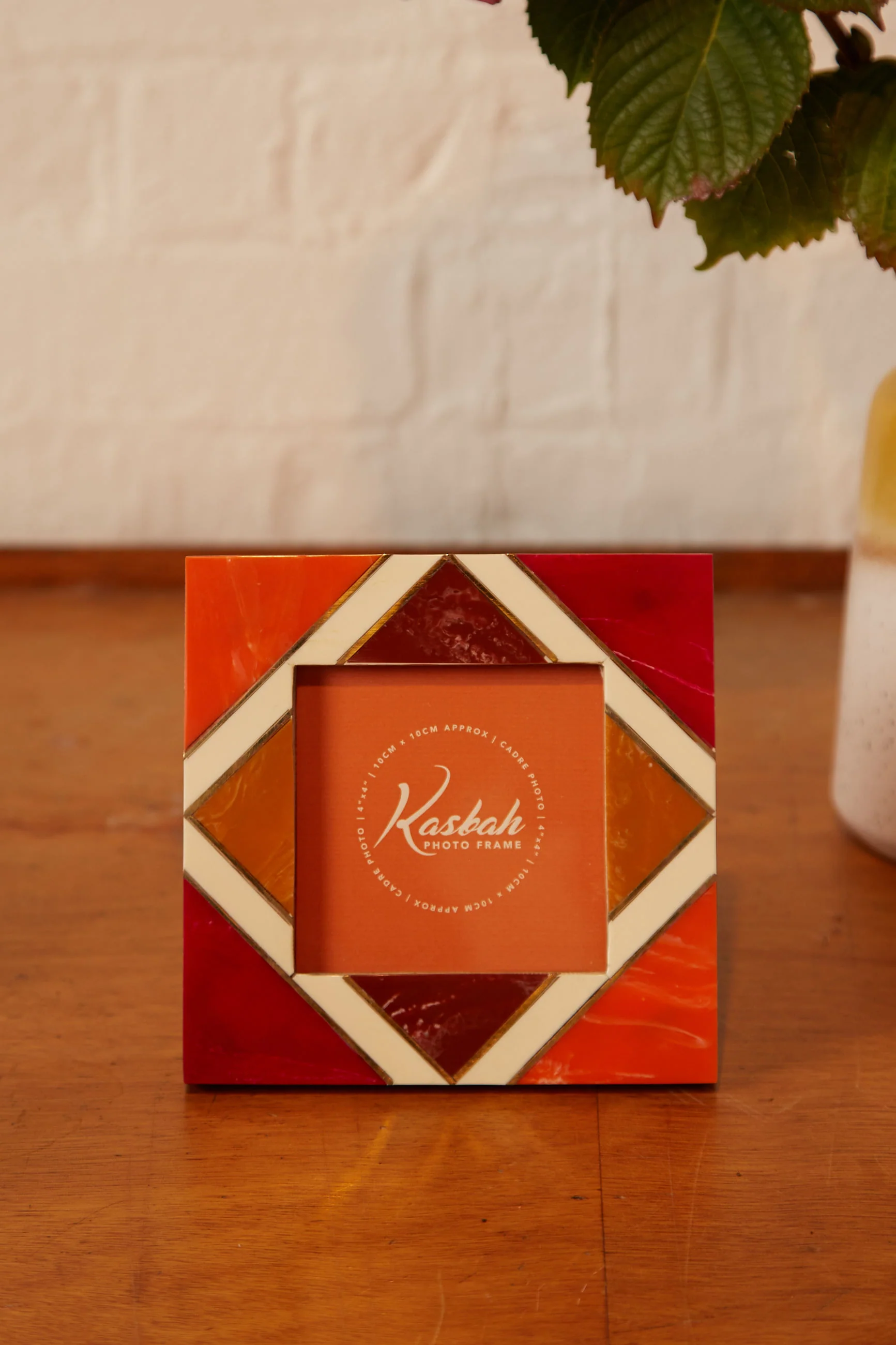 Square Resin Inlay Diamond Design Photo Frame - Image 2