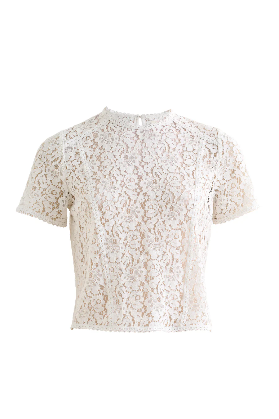 Rufaro Lace Short Sleeve Blouse - Off White - Image 6