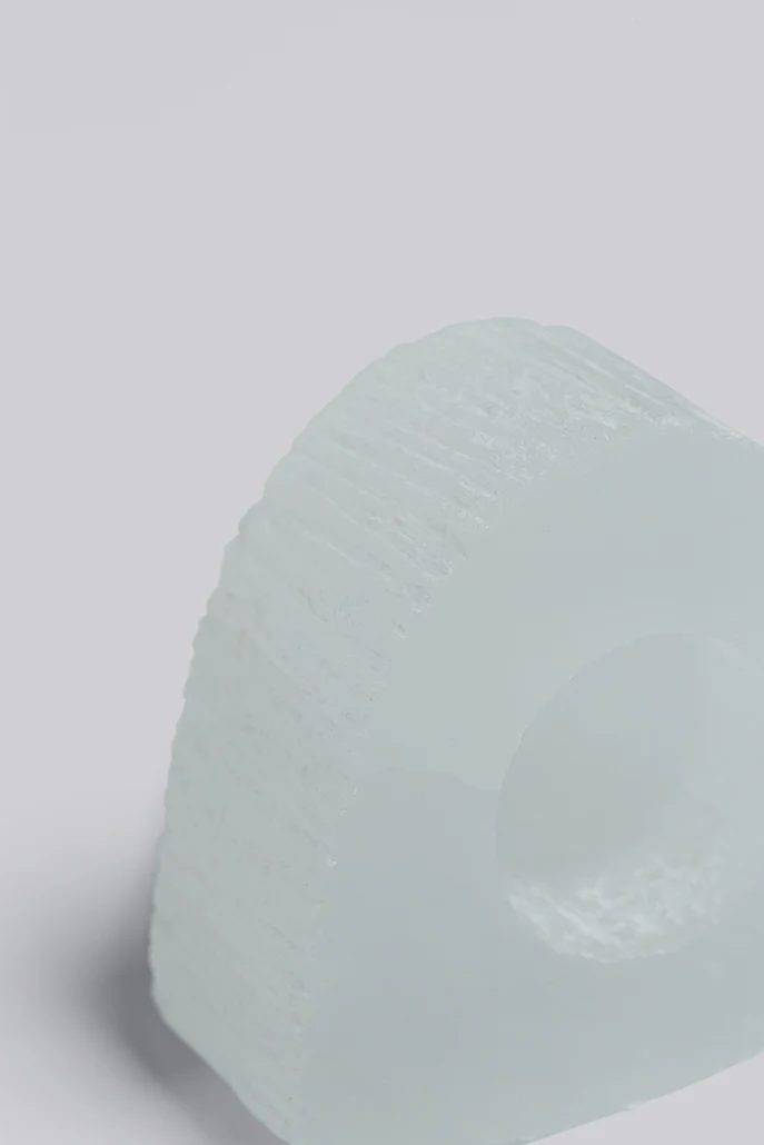 Selenite Heart Tea Holder - Image 3