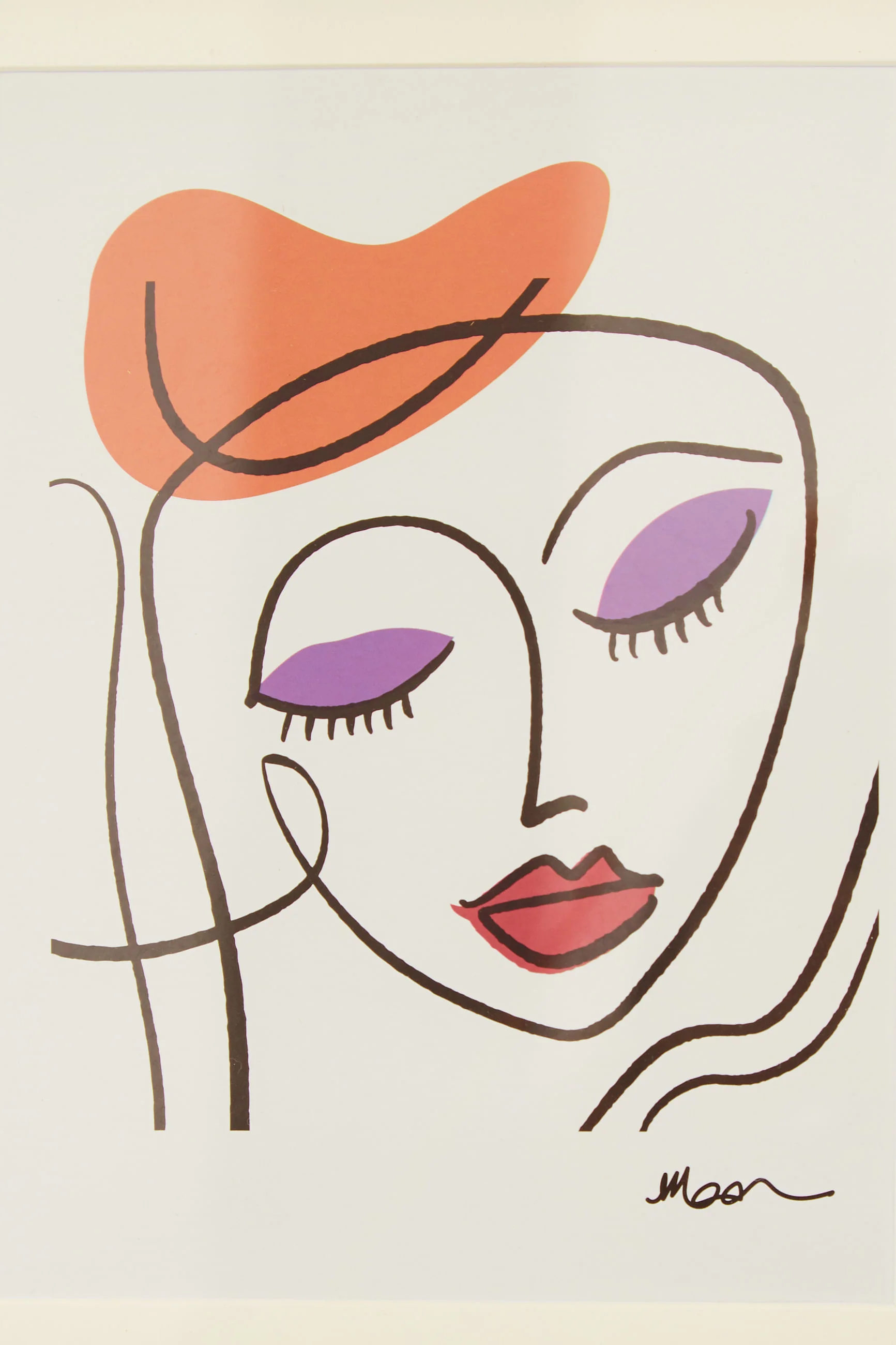 Set Of 3 Abstract Face Framed Wall Art - Image 3