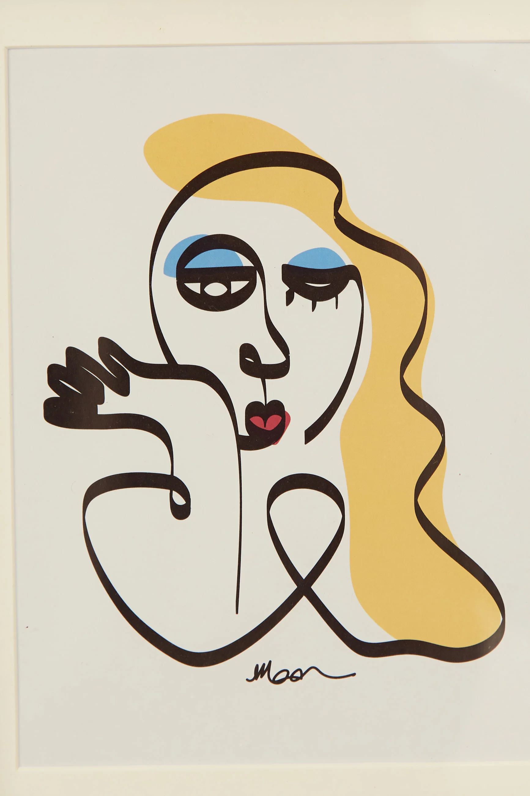 Set Of 3 Abstract Face Framed Wall Art - Image 4