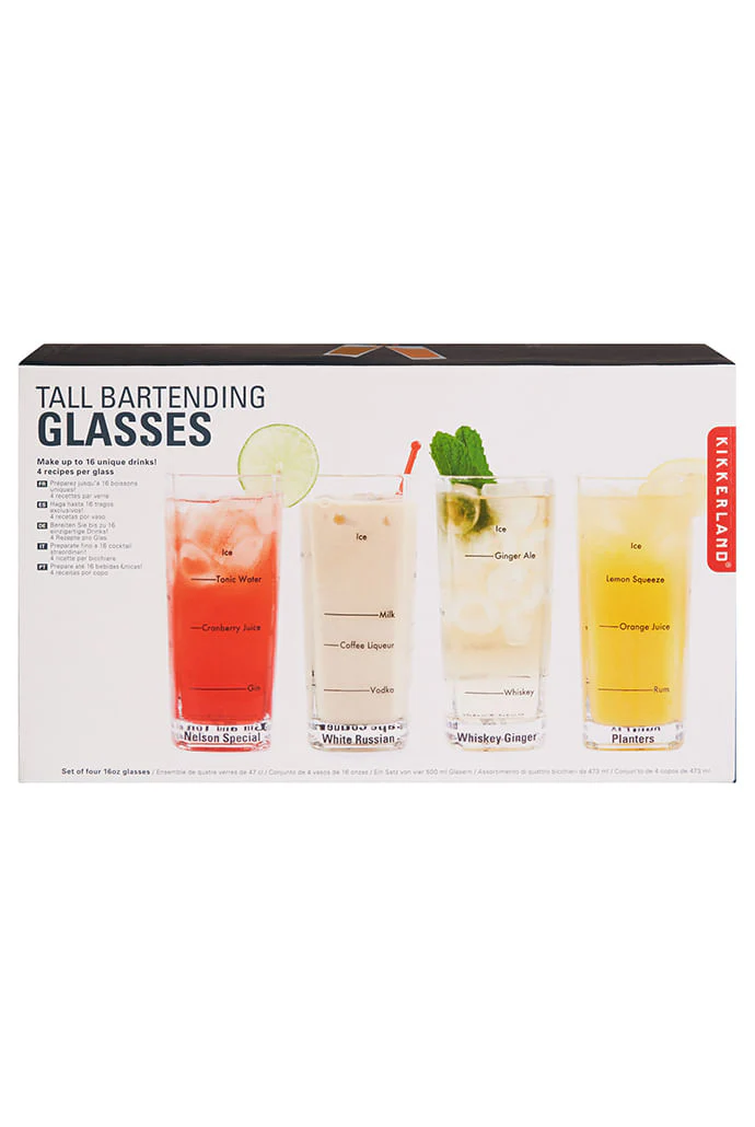 Set Of 4 Tall Bartending Glasses - Image 5