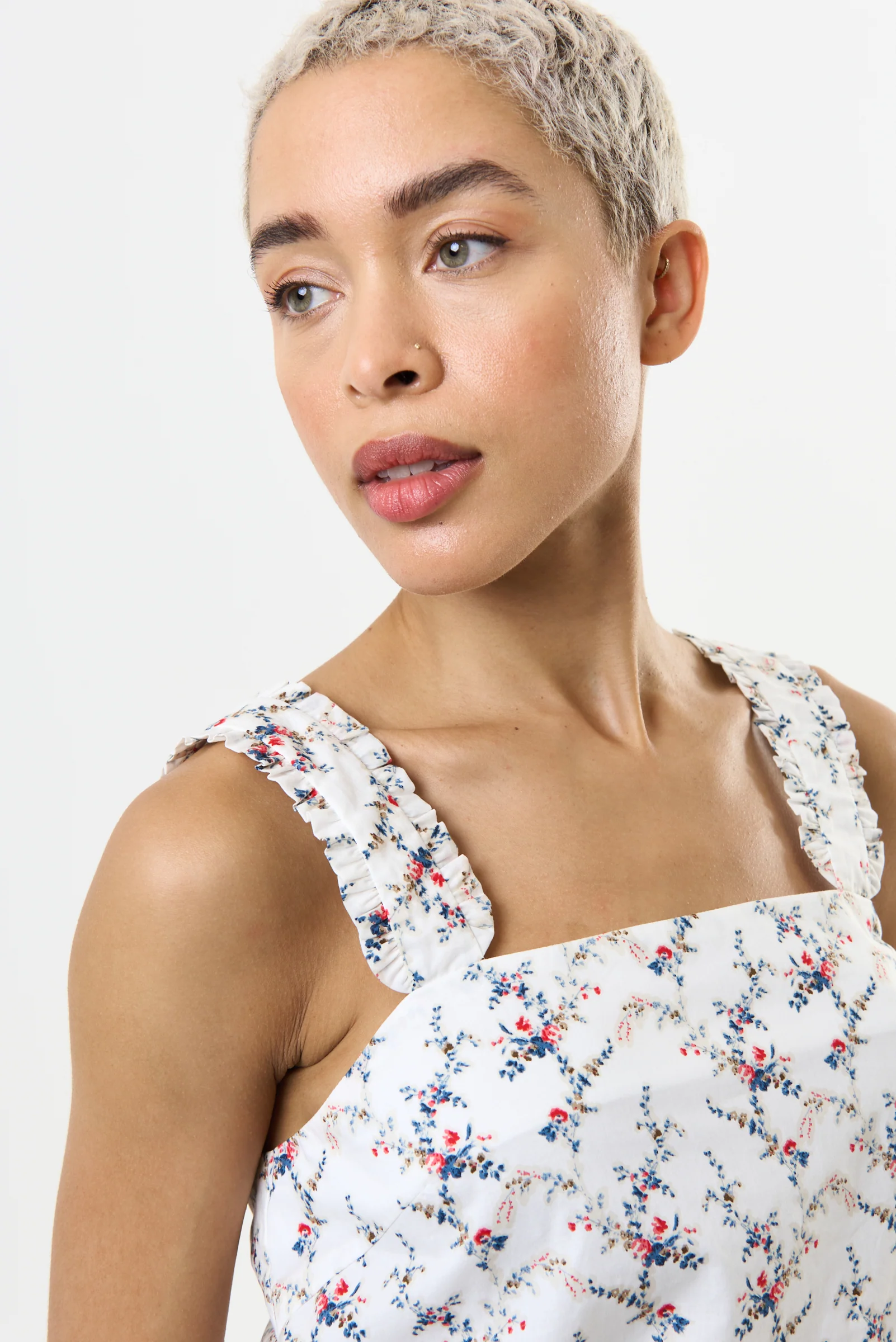 Siena Regency Print Strappy Tie Back Top - Image 3