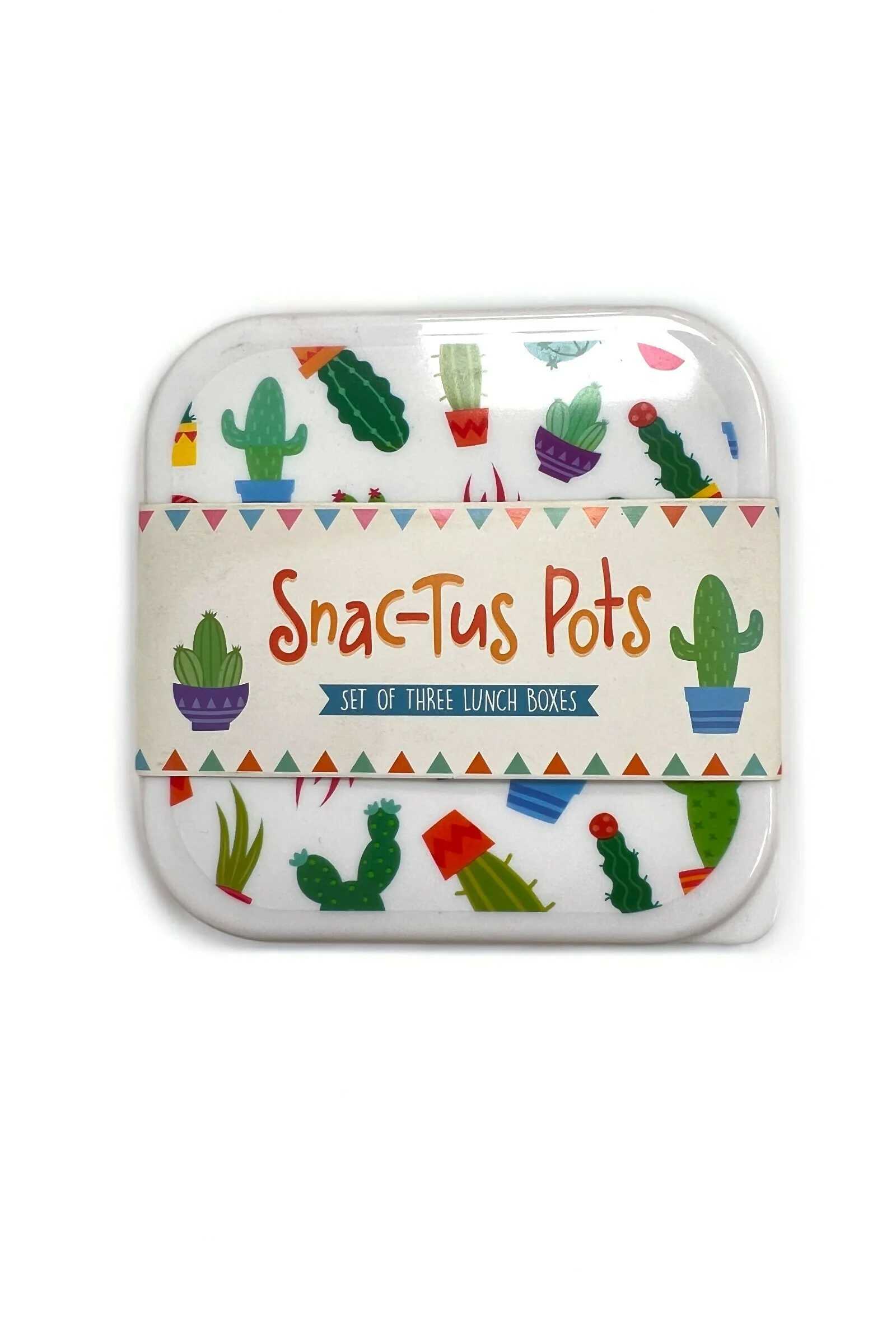 Set of 3 Cactus Printed Lunch Boxes - Image 2