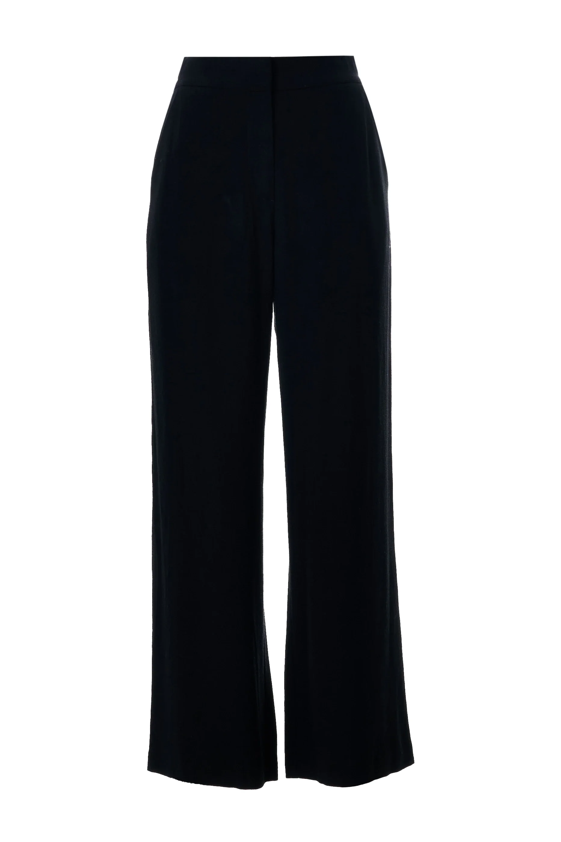 Tilde Linen Mix Straight Leg Trousers - Black - Image 6