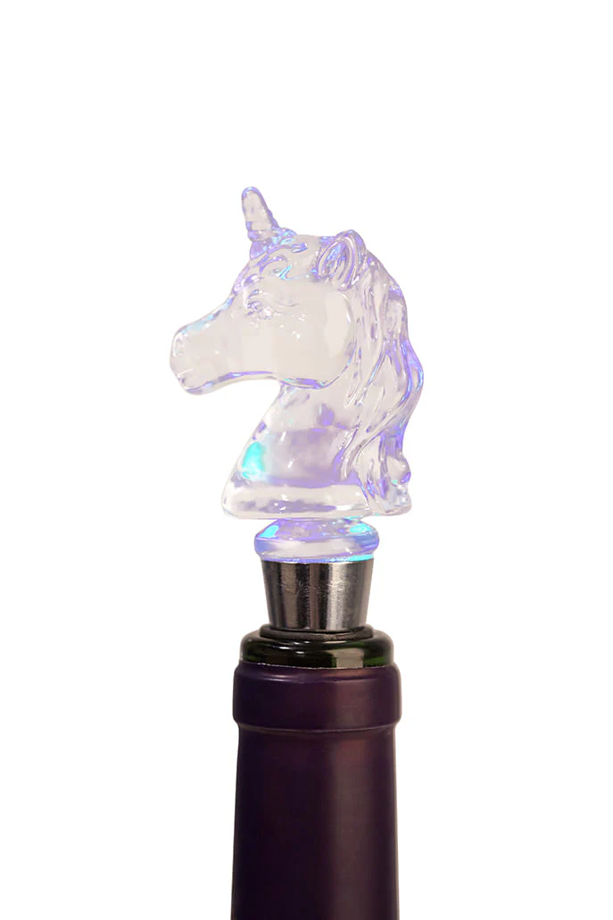 Unicorn Light Up Bottle Stop