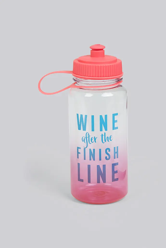Wine After The Finish Line Water Bottle - Image 2