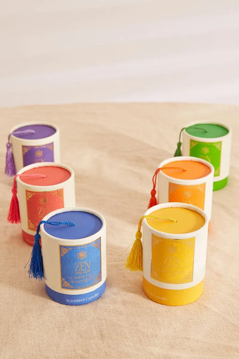 Vanilla, Fig and Honeycomb Scented Zen Candle - Image 4